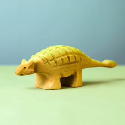 Handcrafted Wooden Ankylosaurus Big dinosaur toy