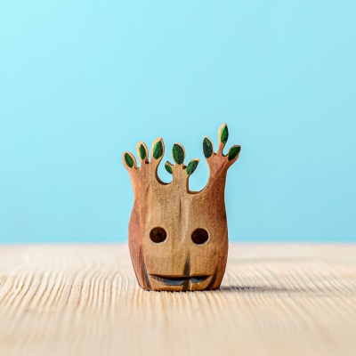 Handcrafted Spooky Tree Small in a festive tabletop setting
