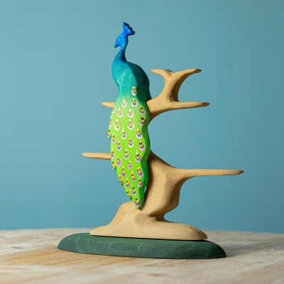 Eco-Friendly Wooden Bird Tree for Children