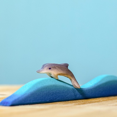Sustainable Wooden Baby Dolphin for Creative Play