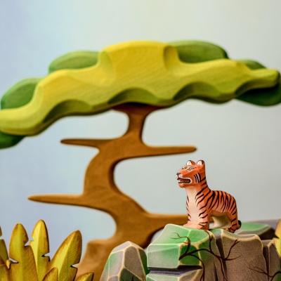 Ethically made tiger cub toy by BumbuToys