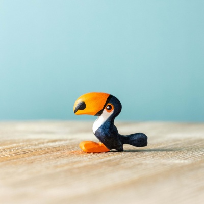 Handcrafted Toucan Baby Wooden Toy