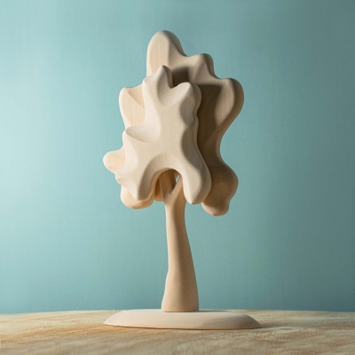 BumbuToys' Medium Birch NAKED, a blank wooden canvas ready for creative expression or to be admired in its pure form.
