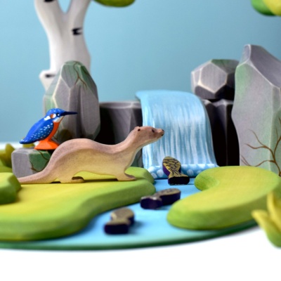 Set of Mossy Rocks Wooden Toys