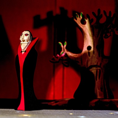 Bumbu Toys' Dracula figure in a storytelling scene, enhancing historical interest