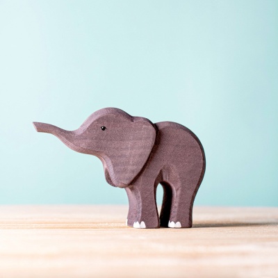 The Bimbi Elephant Small by BumbuToys, capturing the innocence of young wildlife