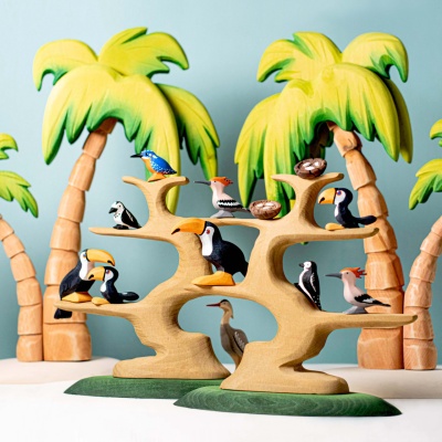Nature-Inspired Play Tree Wooden Figure