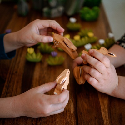 BumbuToys presents the Curious Rabbit, a delightful companion for imaginative adventures.