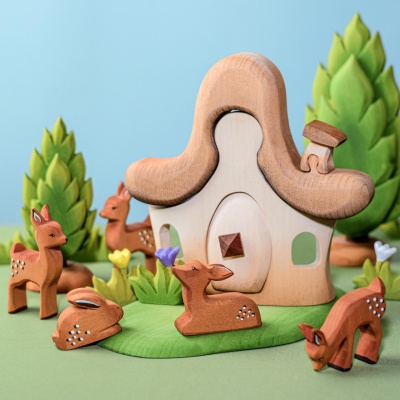 Artisanal Forest Hut by BumbuToys, bringing the allure of a fairy tale to life.