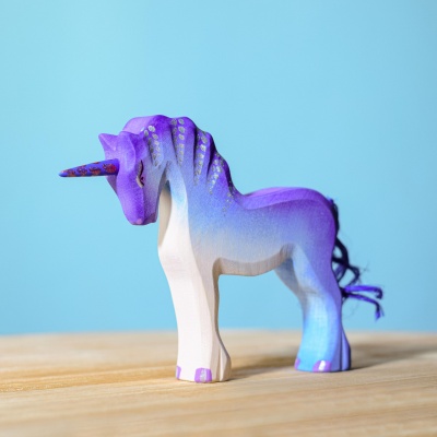 Handcrafted Purple Unicorn by BumbuToys - Magical and Eco-Friendly