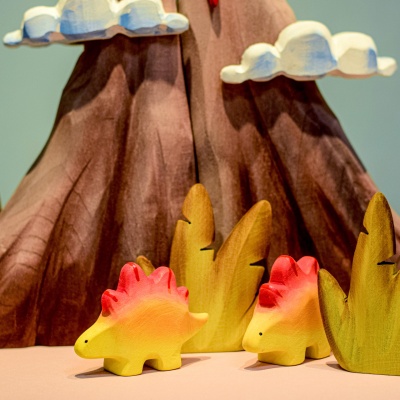 Eco-Friendly Volcano and Clouds Toy Set by BumbuToys