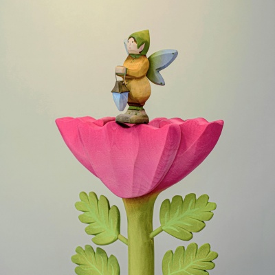 Bumbutoys artisan Elf with Lamp for magical playsets.