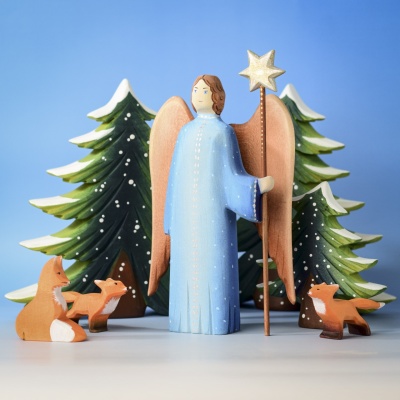 Angel with Shining Star - Eco-Friendly, Montessori Christmas Toy