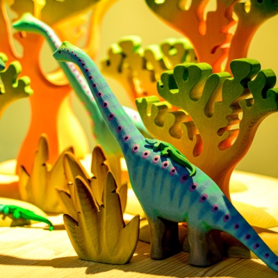 Mesozoic Era Flora with BumbuToys' Dino Trees Set