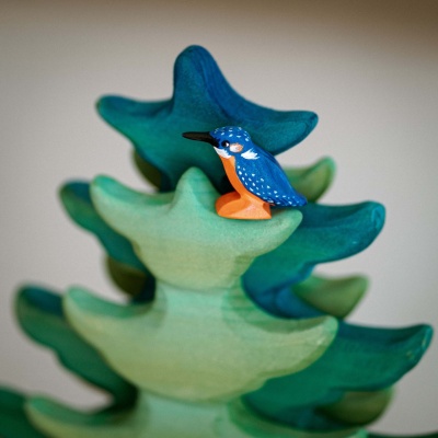 Educational Wooden Kingfisher Bird