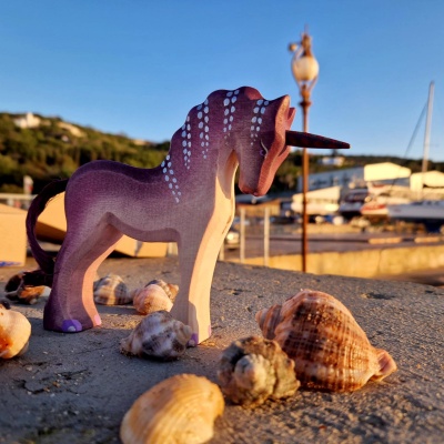 BumbuToys' Enchanted Wooden Unicorn in Pink - Inspiring Joy
