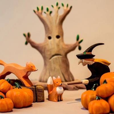 Traditional witch toy by BumbuToys, handcrafted for ethical play