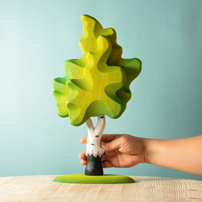 BumbuToys presents a pair of Green Birch Trees, a wooden set that's as educational as it is decorative.