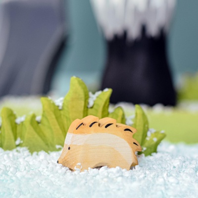 Handcrafted with care, the Hedgehog Small figure by BumbuToys is a joy for children and collectors alike.