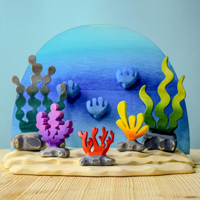 Handcrafted Deep of the Ocean Set by BumbuToys, Sustainable and Child-Safe