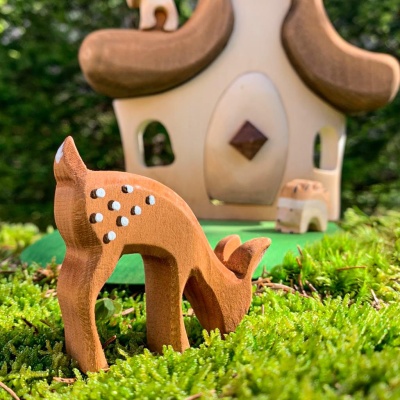 BumbuToys presents the Hut in the Forest, a wooden toy that provides a mystical escape for imaginative minds.