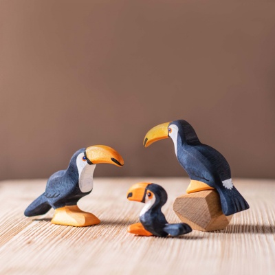 Vibrant Wooden Toucan Toys for Children