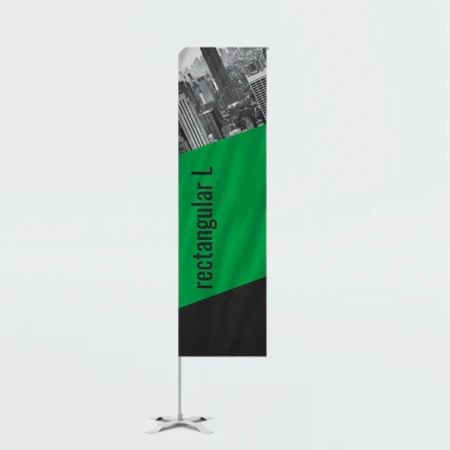 Steag rectangular L - personalizat