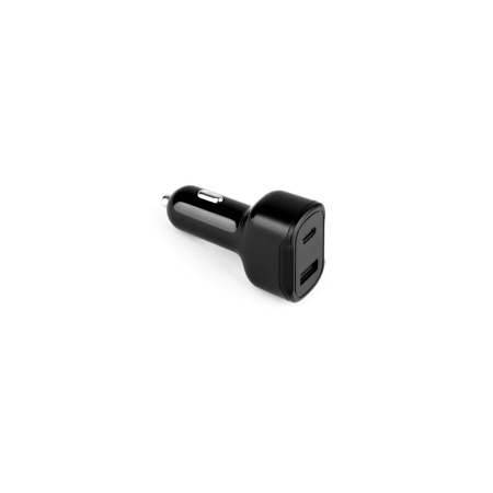 DIRAC. Adaptor pentru brichetă cu port USB-A 18W și USB-C 20W în 100% rABS