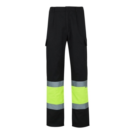 VL POSEIDON LARGE. Pantaloni din twill cu buzunare multiple în două tonuri (210g/m²), din bumbac (20%) și poliester (80%)