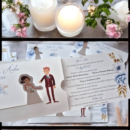 Invitații de nuntă personalizate slider