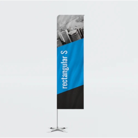Steag rectangular S - personalizat