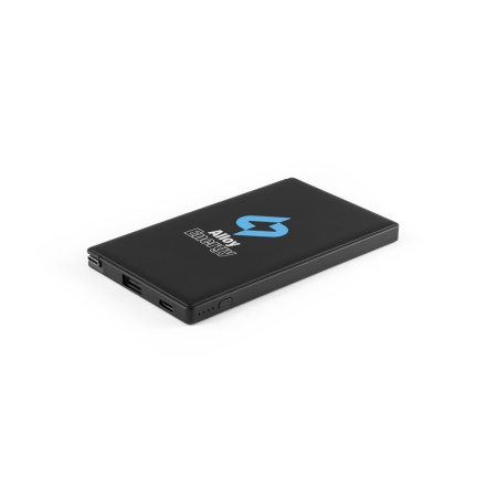 WIGNER. Power bank 4'000 mAh în ABS reciclat (100% rABS) - Negru