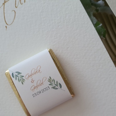 Card mulțumire cu ciocolată personalizată - Img 2