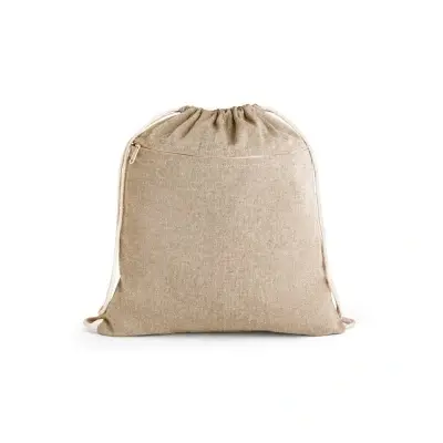 CHANCERY. Sacoșă cu cordon din bumbac reciclat (70%), poliester (30% rPET) (140 g/m²) - Img 1