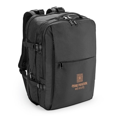 DALLAS. Rucsac de călătorie din poliester 600D reciclat de înaltă densitate pentru laptop de 17.3” - Negru - 29 L - Img 2