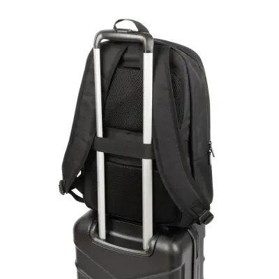DRAMMEN. Rucsac pentru laptop din poliester reciclat 600D de înaltă densitate - Negru - 24 L - Img 5