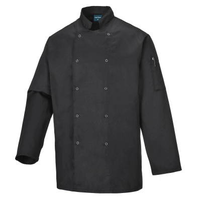 Jacheta Suffolk Chefs L/S Portwest C833, negru