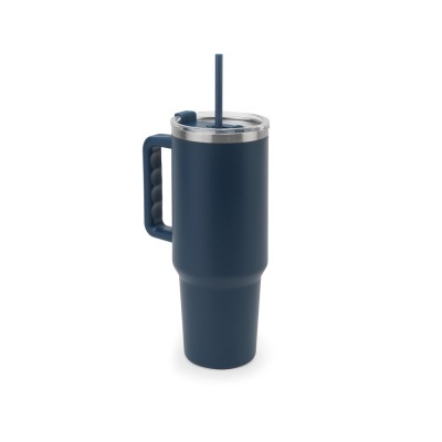JOYNER XL. Pahar mare de călătorie din oțel inoxidabil (91% reciclat) cu perete dublu izolat în vid și finisaj mat 1300 ml - Img 5
