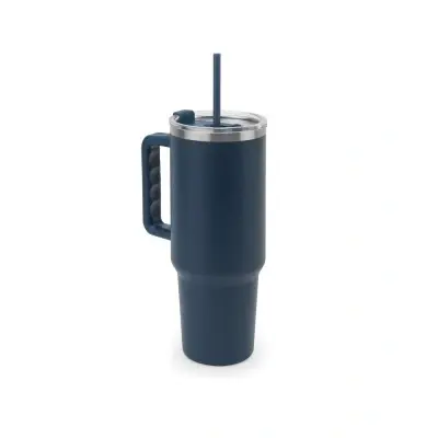 JOYNER XL. Pahar mare de călătorie din oțel inoxidabil (91% reciclat) cu perete dublu izolat în vid și finisaj mat 1300 ml - Img 5