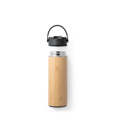 LAVER. Termos cu izolare în vid 440 mL - Negru - 440 mL - Img 5