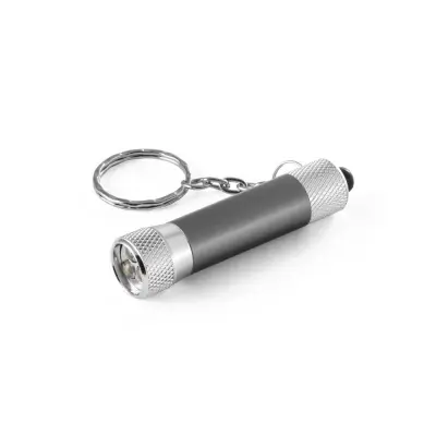 LERGAN. Breloc din aluminiu cu lanternă cu 3 LED