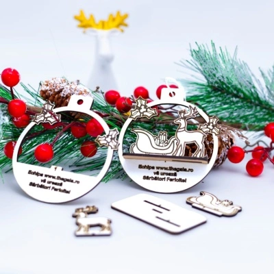 Ornament personalizat Crăciun – cu logo si mesaj - Img 2