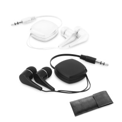 PINEL. Căști retractabile cu cablu de 0,75 m și conexiune stereo de 3,5 mm în ABS - Img 5