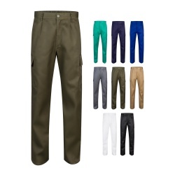 VL AINE. Pantaloni din twill cu buzunare multiple (190g/m²), din bumbac (20%) și poliester (80%) - Img 6
