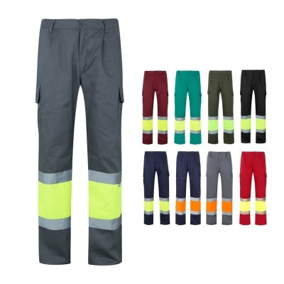 VL ATHENA. Pantaloni din twill în două tonuri (210g/m²), căptușiți, cu mai multe buzunare, din bumbac (20%) și poliester (80%) - Img 6