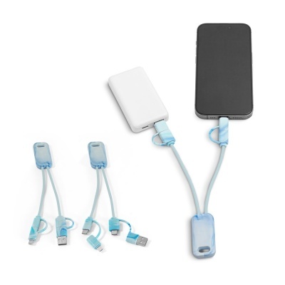 BERNERS. Cablu USB super rapid 6 în 1 în Pet reciclat (100% rPET) - Img 5