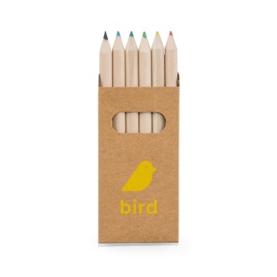 BIRD. Cutie cu 6 creioane colorate - Img 2