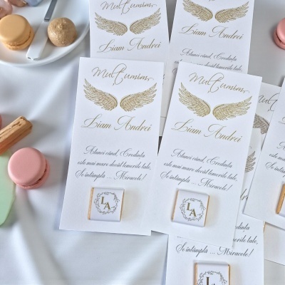 Card mulțumire cu ciocolata ingeras