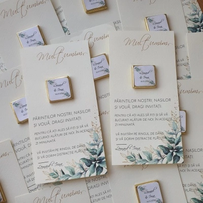 Card mulțumire cu ciocolata personalizata - Img 2