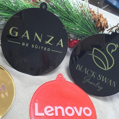 Glob plexiglas rotund personalizat cu logo